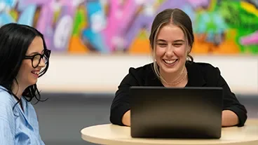 An Open University student applying online to The Open University.